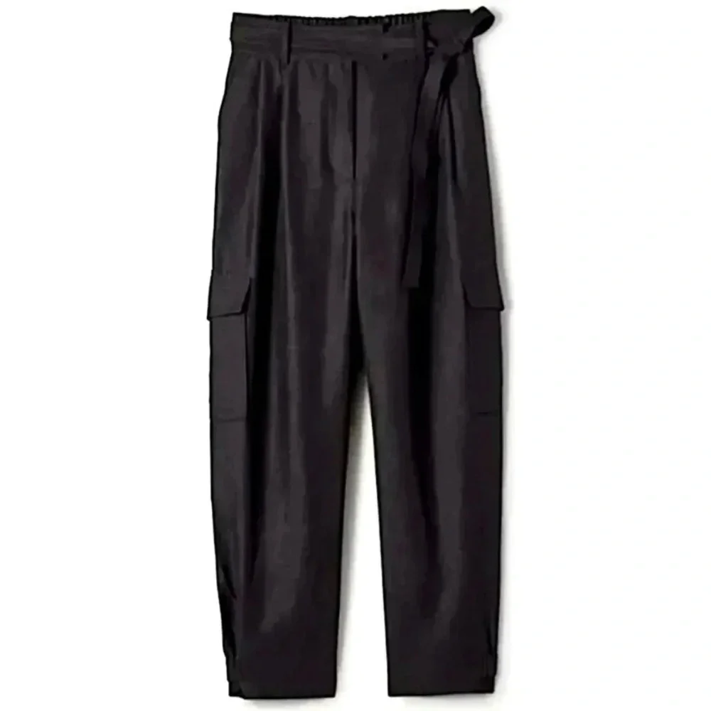 Aritzia Wilfred Straight Cargo Pants Size 2 Kafka Utility Black Like New
